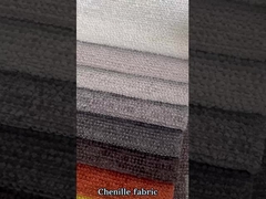 100%ผ้าพอลิเอสเตอร์ เนื้อผ้าแบบกําหนดเอง เนื้อผ้าเชนิลล์ เนื้อผ้าผสมสําหรับหมอนโซฟา