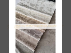 2.8 เมตร สีสว่าง แวลเวท ดีไซน์ใหม่ Wholesale Jacquard สําหรับผ้าม่าน
