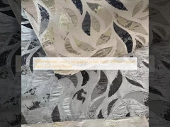 100%พอลิเอสเตอร์ ผ้าม่านแจ็คการ์ดหรู ผ้าม่านผสมสําหรับห้องนั่งเล่น