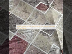 100%ผ้าผ้าบ้านพอลิเอสเตอร์ สําหรับผ้าม่านผ้าม่าน jacquard