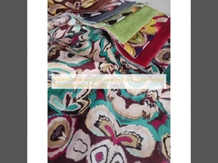 LIXIANG ดีไซเนอร์ใหม่สายรุ้งดอกไม้ Dubai พิมพ์ผ้ายอดขายสําหรับโซฟา