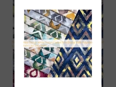 ดีไซน์ใหม่ White Holland Velvet Print ดิจิตอล เนื้อพอลิเอสเตอร์ 100% สําหรับโซฟา