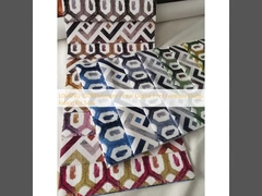 LIXIANG 100%พอลิเอสเตอร์ ดอกไม้ พิมพ์ดิจิตอล สายรุ้ง Dubai Fabric สําหรับโซฟา