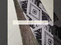 เนื้อผ้า 100% โพลีเอสเตอร์ ชเนนิล แจคแควร์ด แวลเวท พริ้นดอกไม้