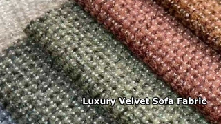Knitted velvet sofa fabric